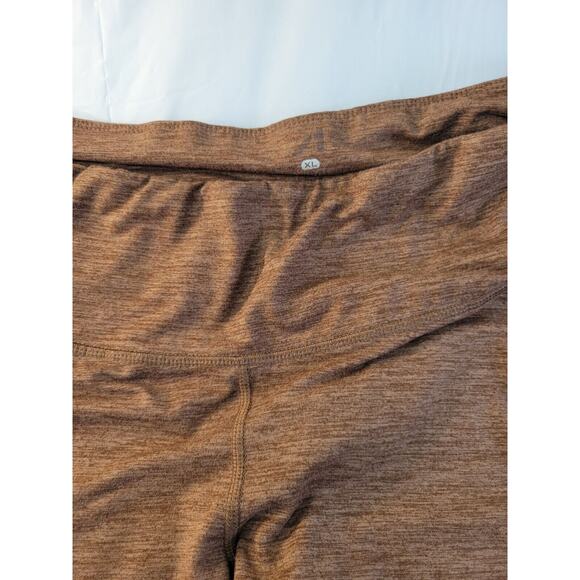 AL1VE Women's XL Extra Large w/Pockets Ankle Yoga Pants Brown 25" Inseam - Picture 4 of 12